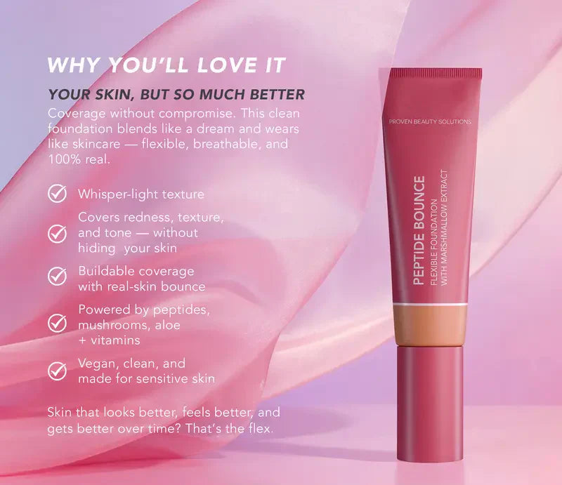 Peptide Bounce Flexible Foundation with Brush