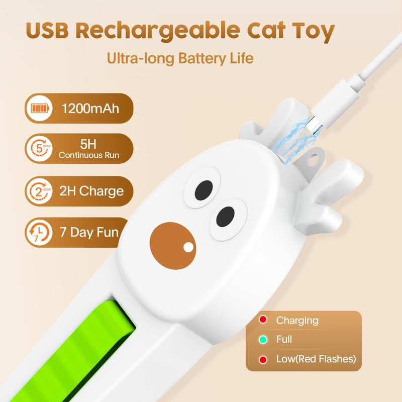 🐱✨Auto Motion Flying Rope Cat Toy —  From Lazy to Crazy