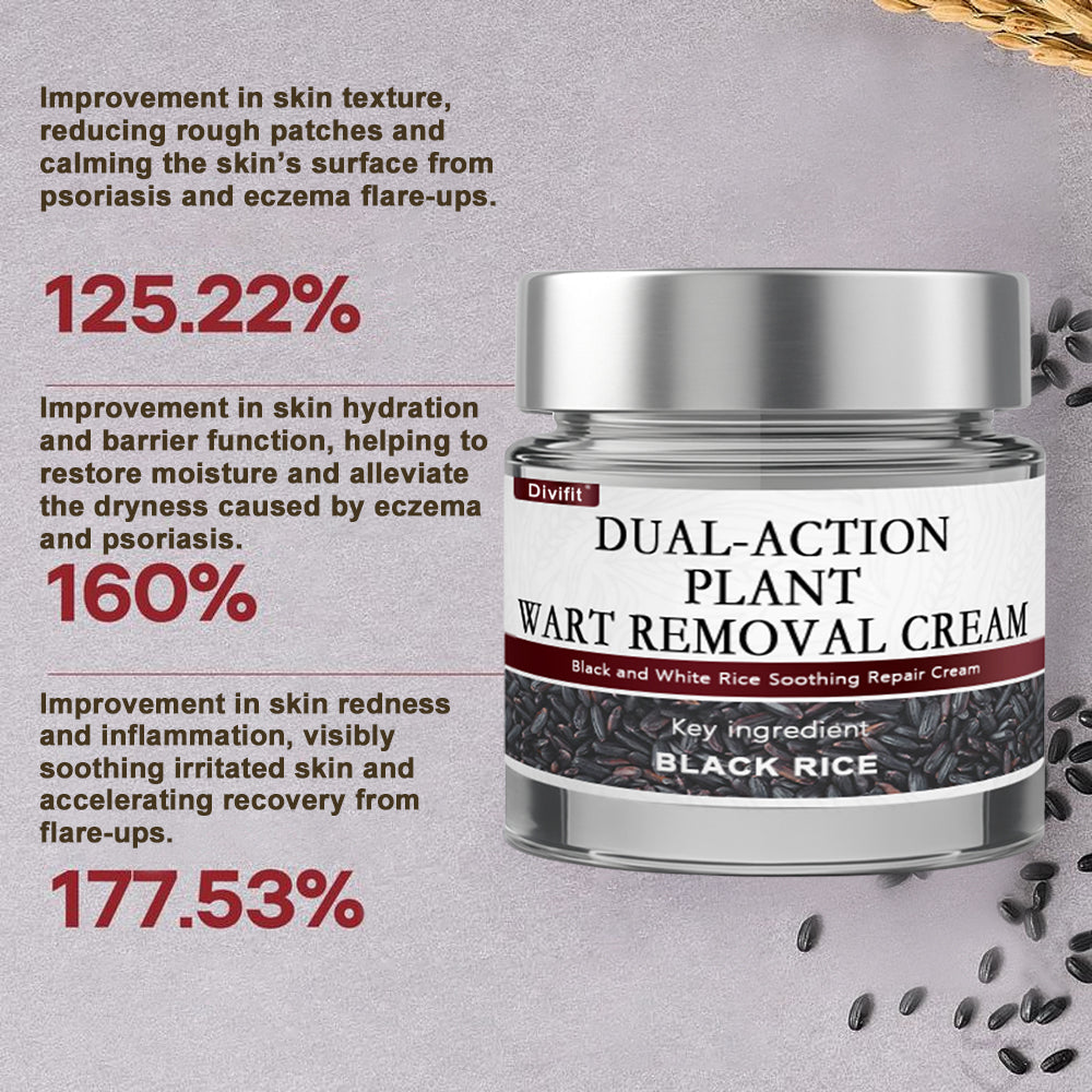 Divifit® Black Rice Skin Repair Essence Cream ⚕️ FDA Certified (Eliminates warts and skin tags, relieves psoriasis, improves keratin build-up and follicular keratinization, fades pigmentation, sun spots & age spots)