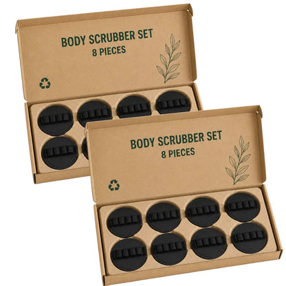 Deep Exfoliating Rubber Body Scrubber (4-Pack)