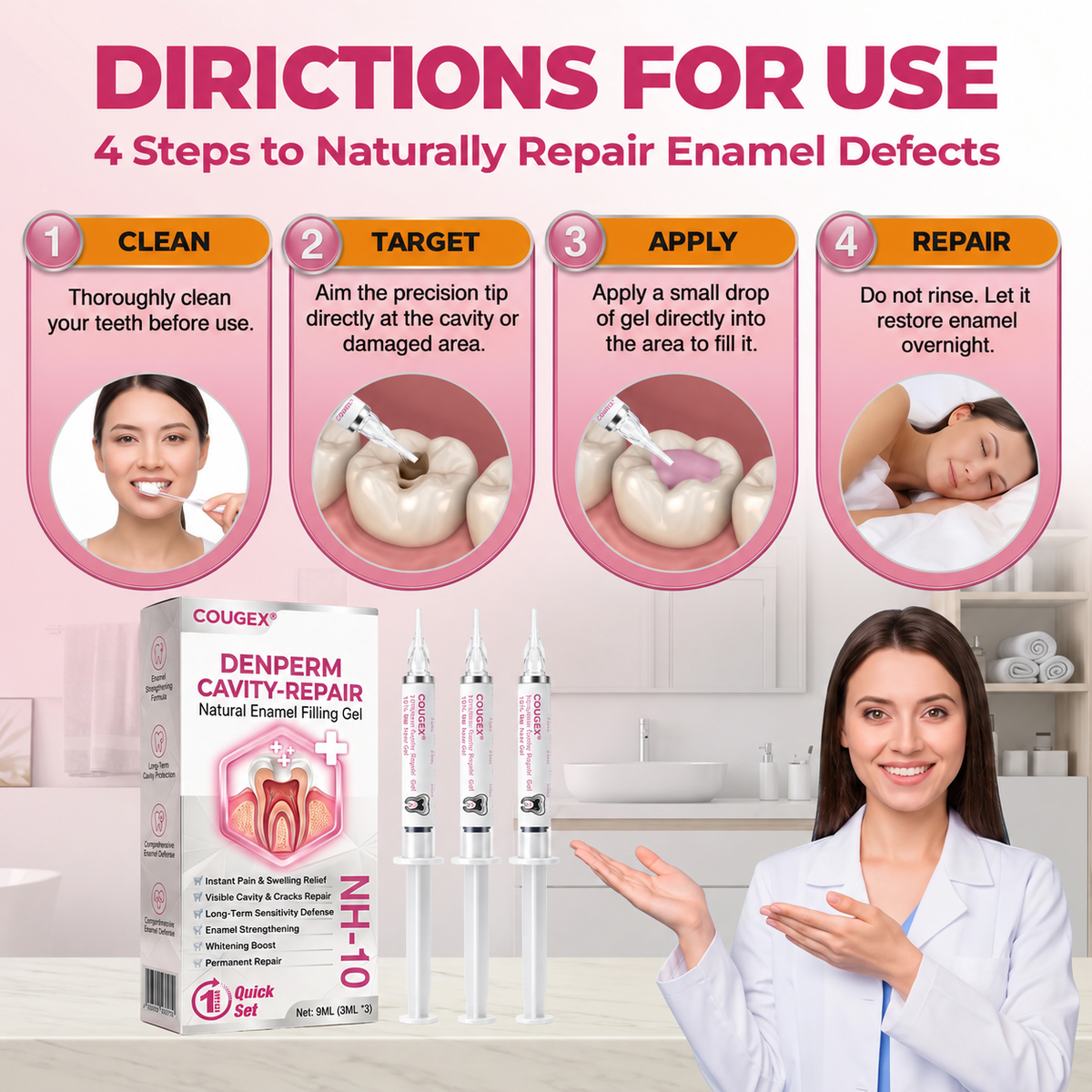 🇺🇸Rolimey® DenPerm Cavity-Repair Natural Enamel Filling Gel