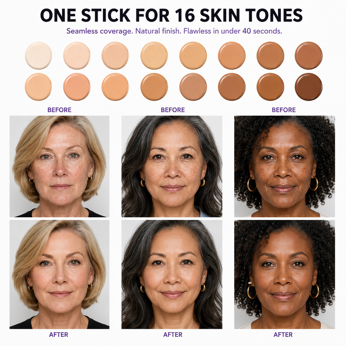 🔥LAST DAY: BUY 1 GET 1 FREE🌸Changing Foundation Stick