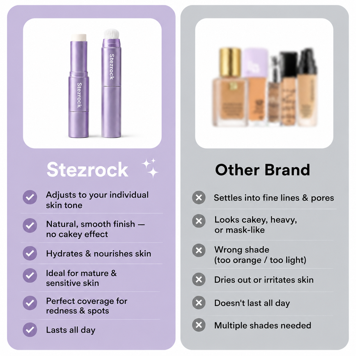 🔥LAST DAY: BUY 1 GET 1 FREE🌸Changing Foundation Stick