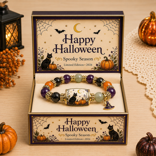 🎃 Limited Edition Halloween Beaded Bracelet Set | Cute Spooky Jewelry Gift