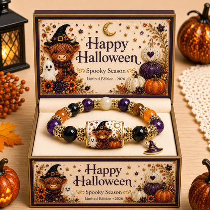 🎃 Limited Edition Halloween Beaded Bracelet Set | Cute Spooky Jewelry Gift