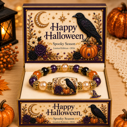 🎃 Limited Edition Halloween Beaded Bracelet Set | Cute Spooky Jewelry Gift