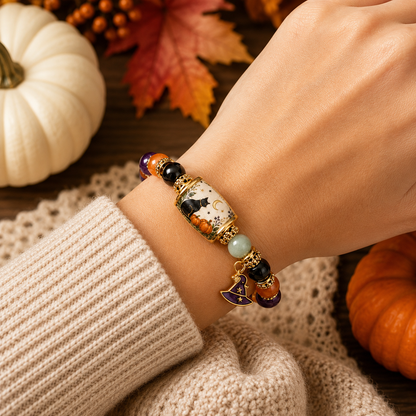 🎃 Limited Edition Halloween Beaded Bracelet Set | Cute Spooky Jewelry Gift